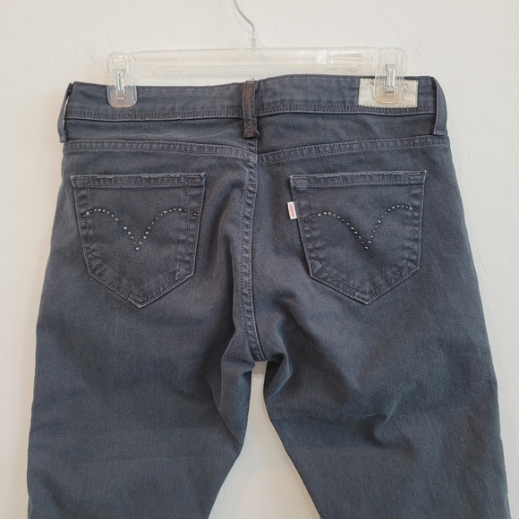 💕 Vintage Levi's Night Blues Straight Leg Jeans Size 4 M - Picture 3 of 14